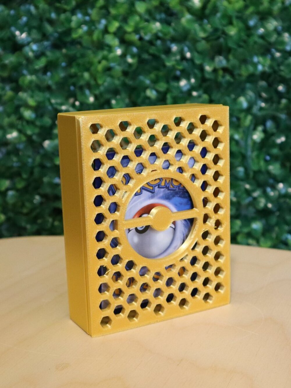 Trading Card Holder, GOLD 3D Printed